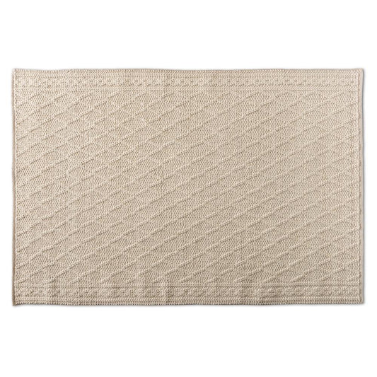 BAXTON STUDIO MADIBAH MODERN AND CONTEMPORARY IVORY HANDWOVEN WOOL AREA RUG