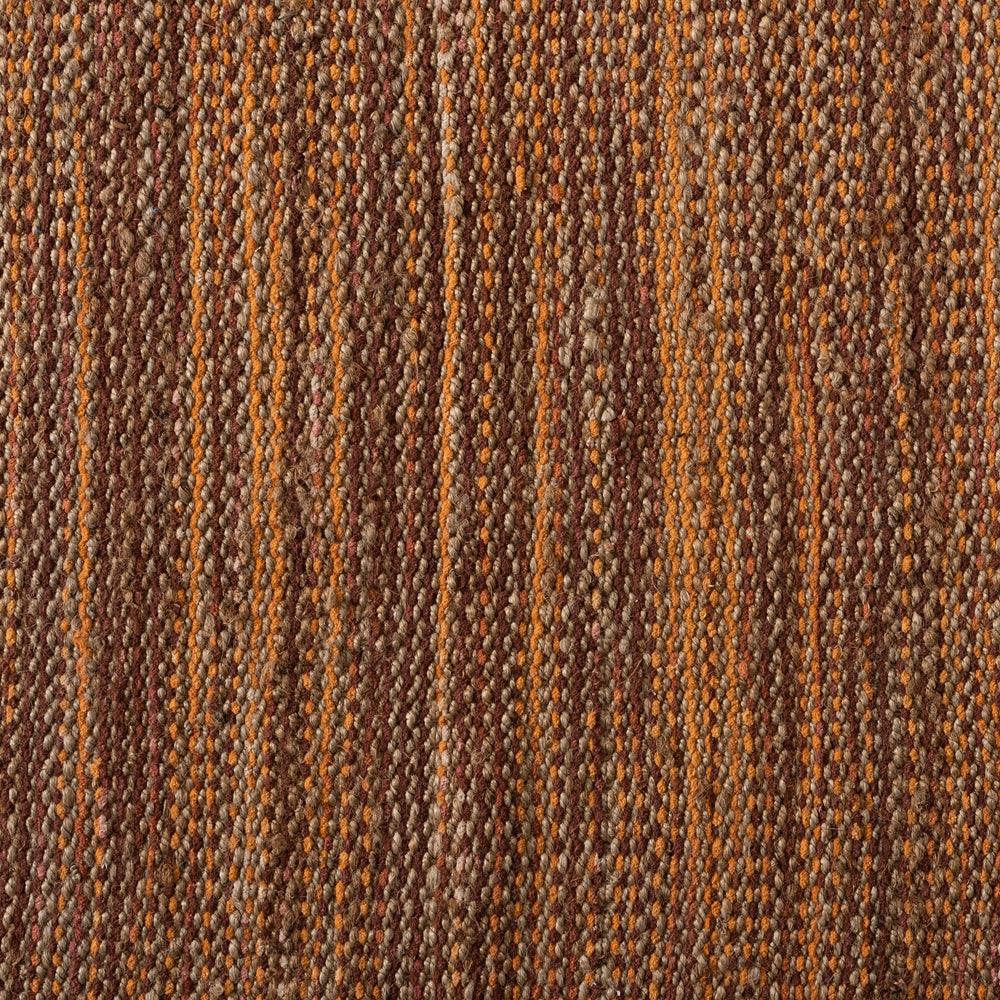 BAXTON STUDIO MICHIGAN MODERN AND CONTEMPORARY RUST HANDWOVEN HEMP BLEND AREA RUG