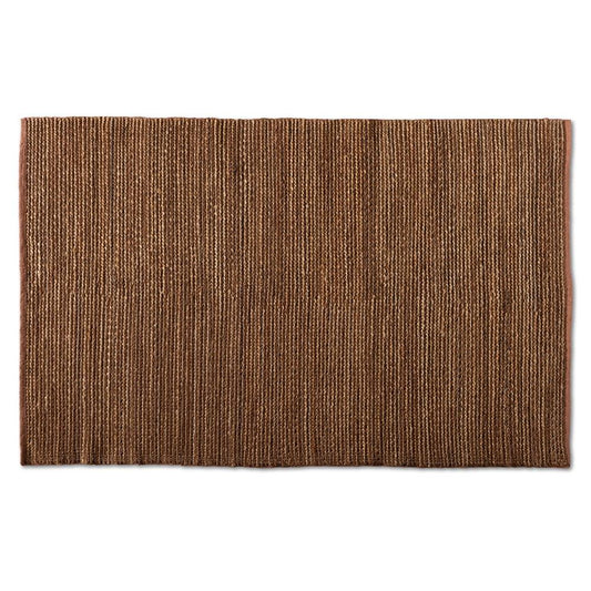 BAXTON STUDIO ZAGURI MODERN AND CONTEMPORARY NATURAL HANDWOVEN LEATHER BLEND AREA RUG