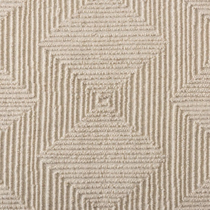 BAXTON STUDIO SOVANNA MODERN AND CONTEMPORARY IVORY HAND-TUFTED WOOL AREA RUG