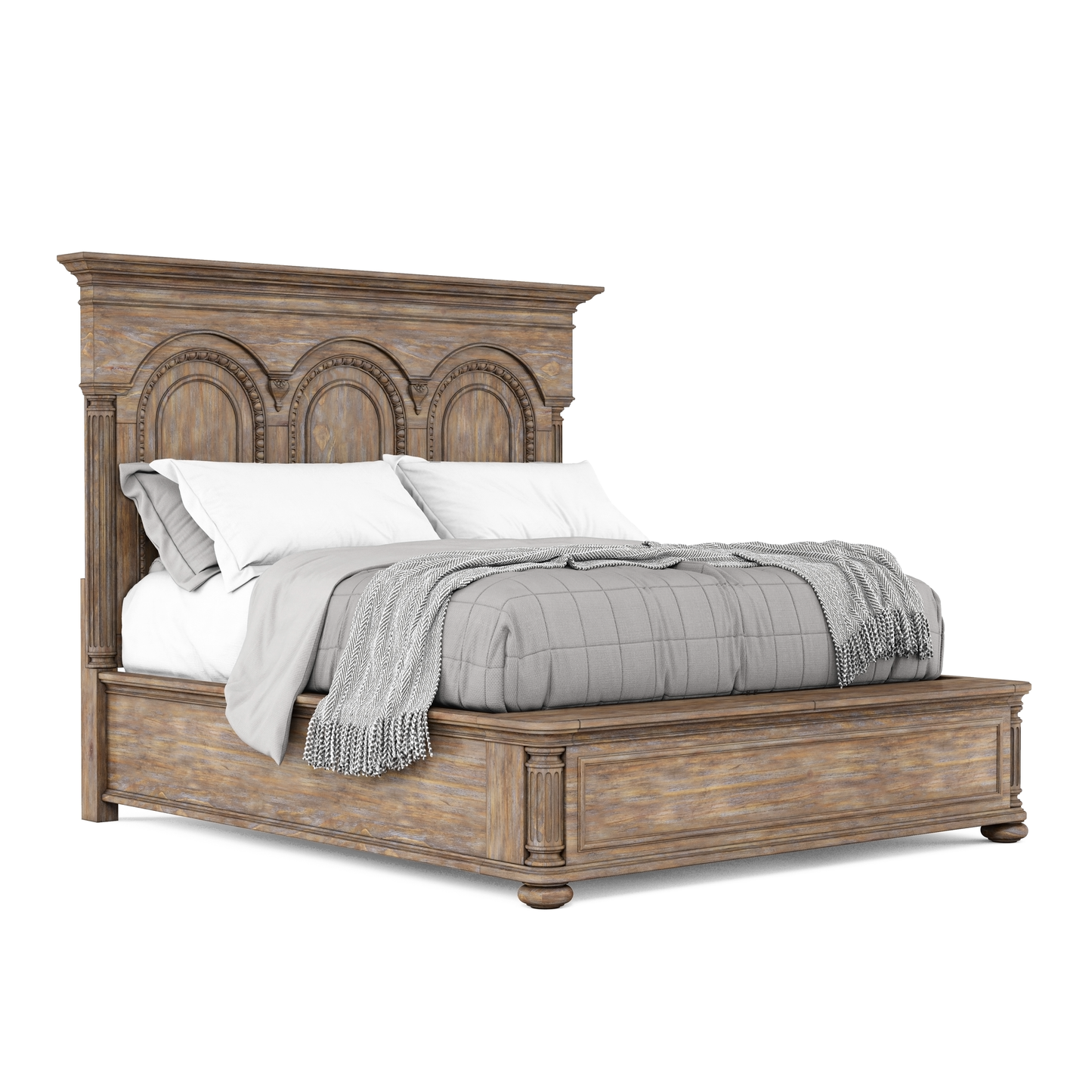 Architrave California King Panel Bed