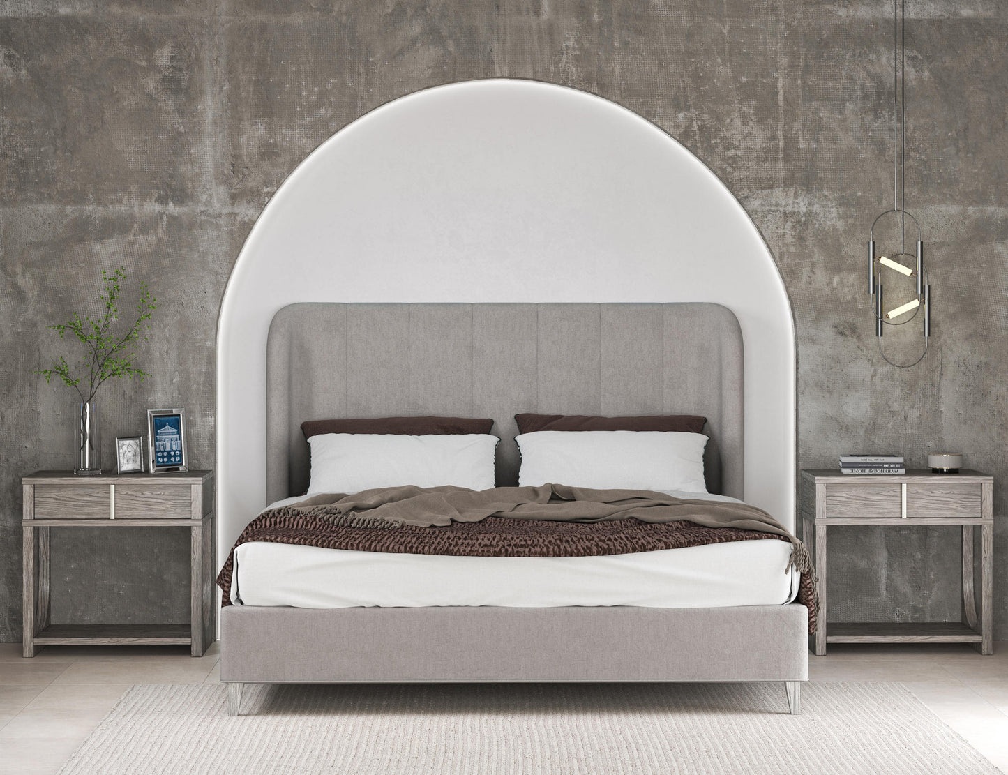 Vault Queen Upholstered Shelter Bed