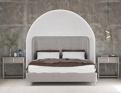 Vault Queen Upholstered Shelter Bed