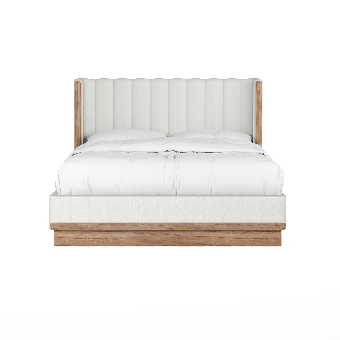 Portico King Upholstered Shelter Bed