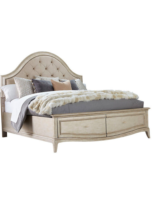 Starlite King Upholstered Panel Bed With Storage