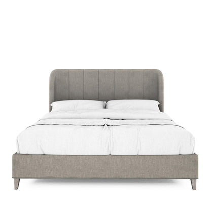 Vault California King Upholstered Shelter Bed