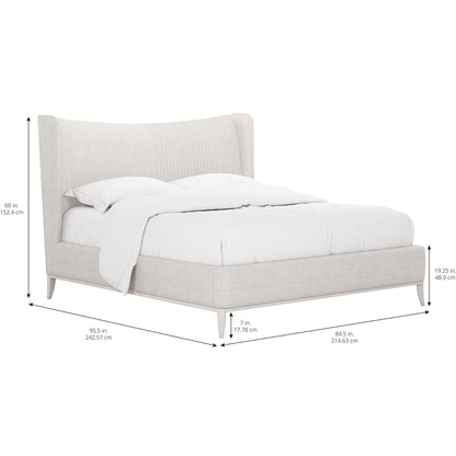 Mezzanine King Upholstered Shelter Bed