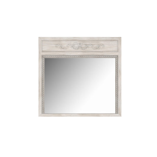 Somerton Trumeau Landscape Mirror, Vintage Linen