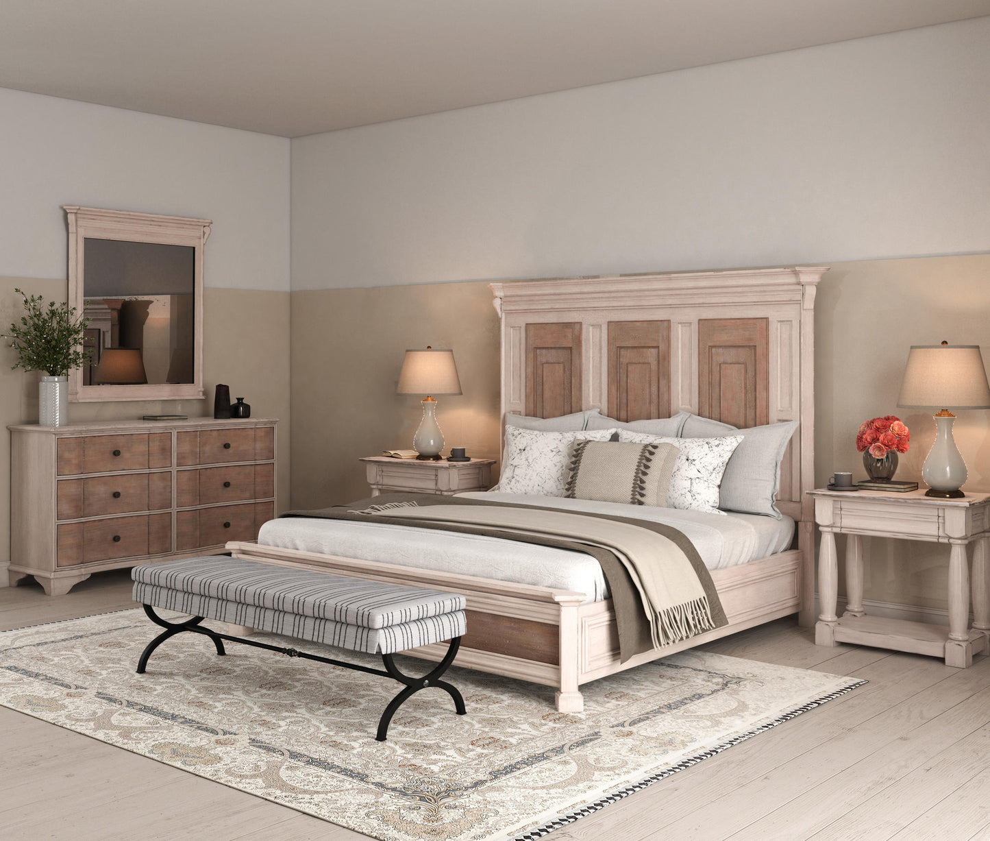 Alcove Cal-King Panel Bed