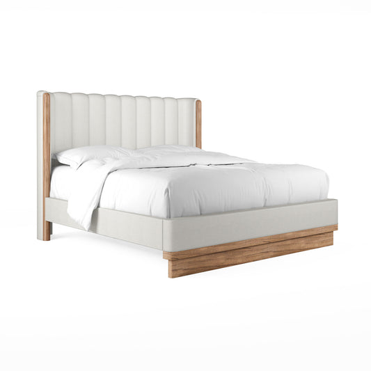 Portico Queen Upholstered Shelter Bed