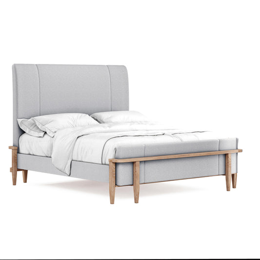 Post Queen Upholstered Panel Bed