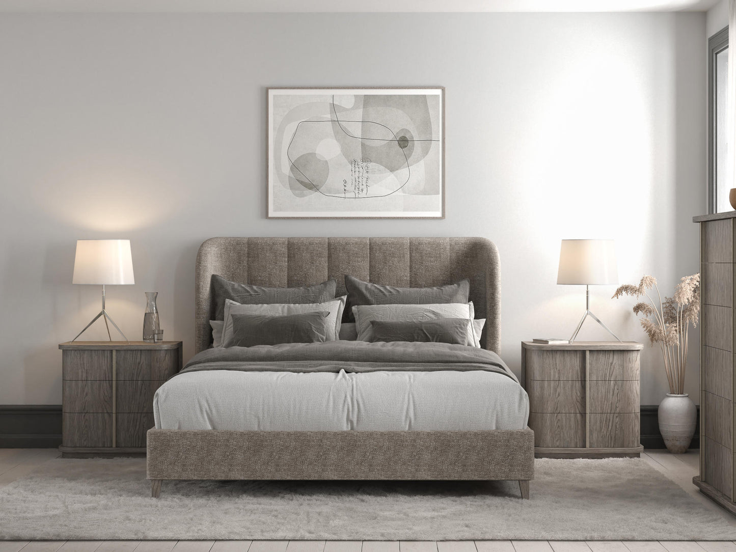 Vault Queen Upholstered Shelter Bed