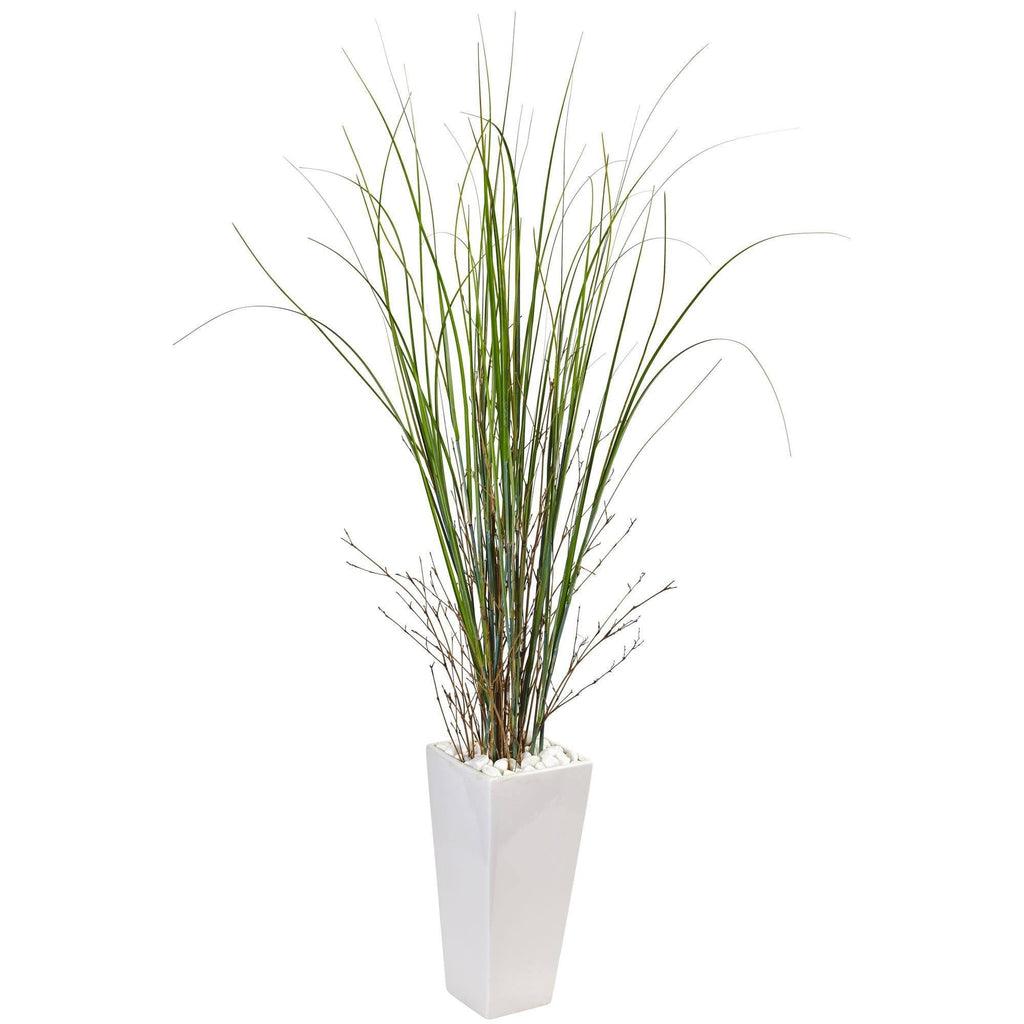 Bamboo Grass in White Tower Ceramic